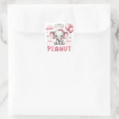 Adorable Girl Little Peanut  Vierkante Sticker (Tas)