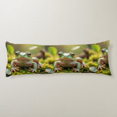 Adorable Green Frog Body Pillow Lichaamskussen (Achterkant)