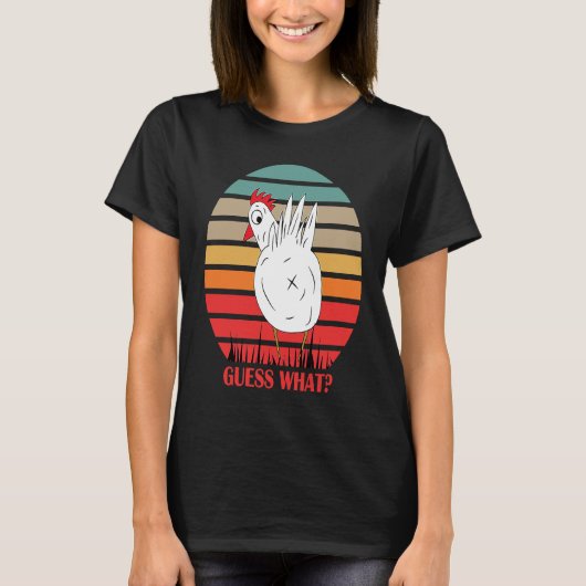 Adorable Guess What Chicken Butt unique Family T-shirt (Voorkant)