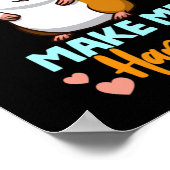 Adorable Guinea Pigs Make Me Happy Poster (Hoek)