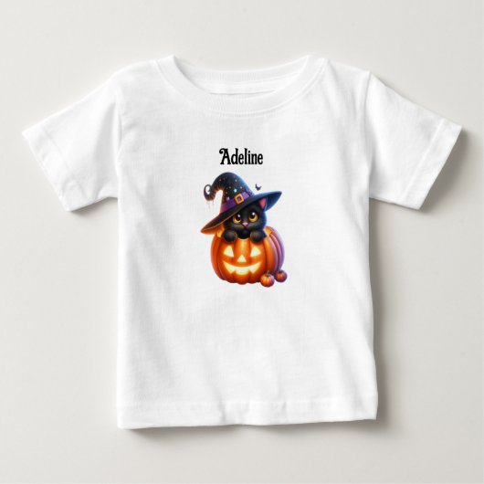 Adorable Halloween Cat Pumpkin Design (Voorkant)