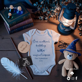 Adorable  Halloween  pregnancy announcement Kaart