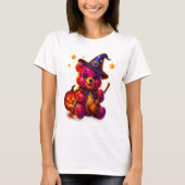 Adorable Halloween Teddy Witch T-shirt (Voorkant)