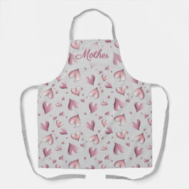 Adorable Hearts Pattern Apron Schort