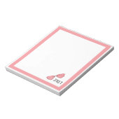 Adorable Hebrew Name Personalized Notepad Notitieblok (Linkerzijde)