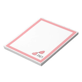 Adorable Hebrew Name Personalized Notepad  Notitieblok