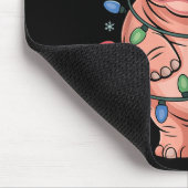 Adorable Hip Wrapped Christmas Light Santa Hat Win Muismat (Hoek)