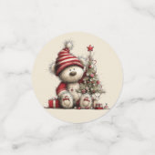 ADORABLE HOLIDAY CHRISTMAS TEDDY BEAR CONFETTI (Kleine voorkant)
