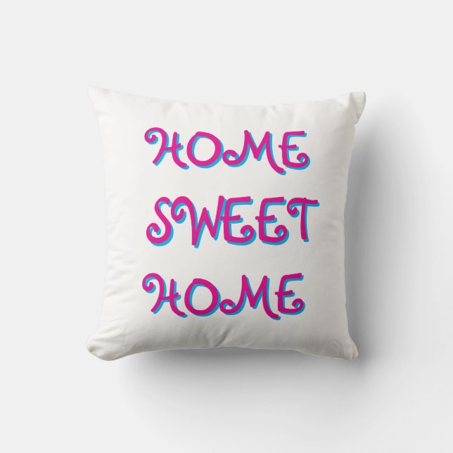 ADORABLE HOME SWEET HOME THROW PILLOW KUSSEN (Voorkant)
