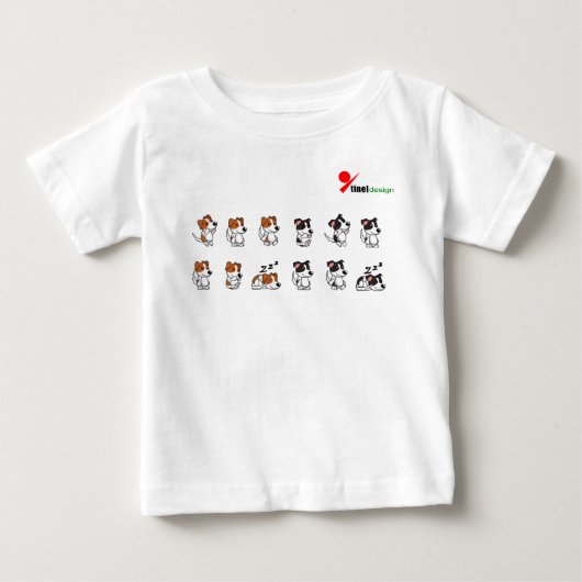 Adorable Honden Baby T-Shirt (Voorkant)