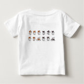 Adorable Honden Baby T-Shirt (Achterkant)