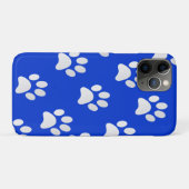 Adorable huisdier pootafdruk patroon Case-Mate iPhone case (Achterkant (horizontaal))
