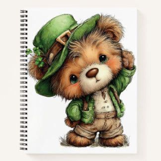 ADORABLE IRISH THEMED TEDDY BEAR NOTITIEBOEK