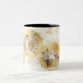 Adorable Katten Mok Goud Wit Waterverf (Center)
