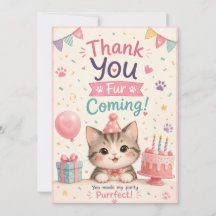 Adorable Kattenliefhebber Verjaardag Dankjewel Kaa