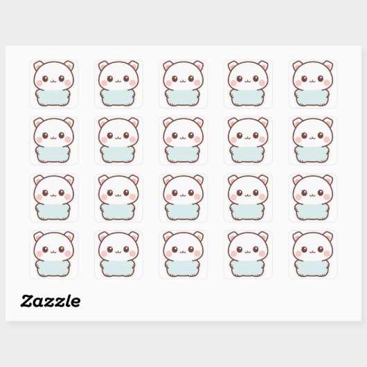 “Adorable Kawaii Animal Sticker – Chibi Cute Paste (Vel)
