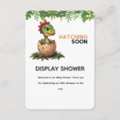 Adorable Kawaii Baby Dinosaur Hatching Informatiekaartje (Voorkant)