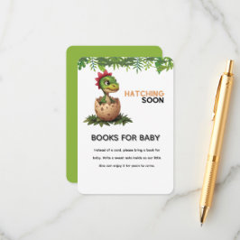 Adorable Kawaii Baby Dinosaur Hatching Informatiekaartje