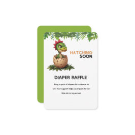 Adorable Kawaii Baby Dinosaur Hatching Informatiekaartje