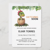 Adorable Kawaii Baby Dinosaur Hatching Kaart (Voorkant)