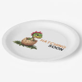 Adorable Kawaii Baby Dinosaur Hatching Papieren Bordje (Gekanteld)