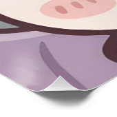 Adorable Kawaii Bat Poster - "Daisuki" (I Love You (Hoek)