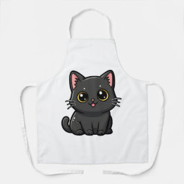 Adorable Kawaii Black Cat Schort