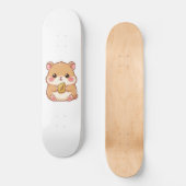 Adorable Kawaii Chibi Hamster Persoonlijk Skateboard (Voorkant)