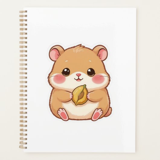 Adorable Kawaii Chibi Hamster Planner (Voorkant)
