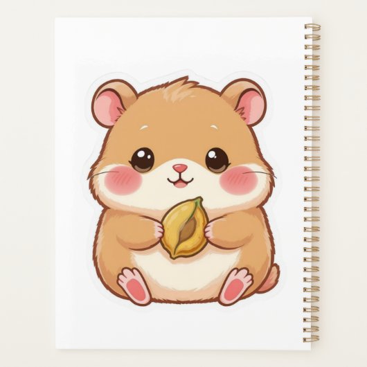 Adorable Kawaii Chibi Hamster Planner (Achterkant)