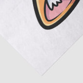 Adorable Kawaii Ginger Cat Cartoon Character Tissuepapier (Detail)