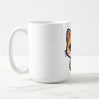Adorable Kawaii Ginger Cat Illustration Koffiemok