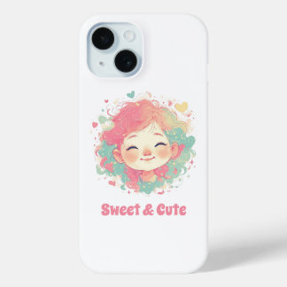 Adorable Kawaii Girl Phone Case – Cute Cartoon 