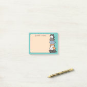 Adorable Kawaii Stapel Kittenkatten Op Maat Post-it® Notes (Op bureau)