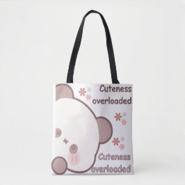Adorable Kawaii Stijl Illustratie Boodschappentas Tote Bag