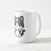 Adorable Kawaii Tabby Kitten Illustration Koffiemok (Voorkant rechts)