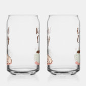 Adorable "Keep it Cozy" Winter Graphic Blikvorm Glas (Rechts)