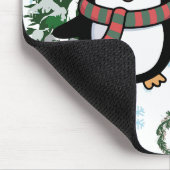 Adorable Kerst Penguin Koppel Muismat (Hoek)