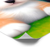 Adorable Kitten And Puppy Relaxing On The Lawn Poster (Hoek)