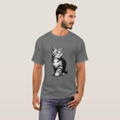 Adorable Kitten Pawsitively Charming Pet Lover T-shirt (Voorkant volledig)