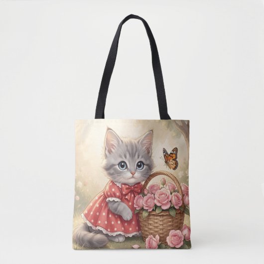 adorable kitten tote bag (Voorkant)