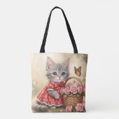 adorable kitten tote bag (Achterkant)