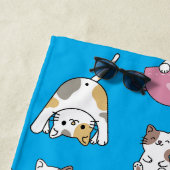 Adorable Kitty Cats Strandlaken (In situ)