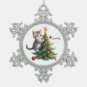 Adorable Kitty Christmas Ornament (Voorkant)