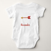 Adorable Knitted Wedding Rings XOXO Baby  Romper (Achterkant)