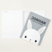 Adorable Konijn met Gepersonaliseerde Naam Planner (Display)