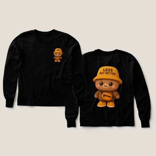 Adorable "Less But Better" Bear (Voorkant /achterkant)