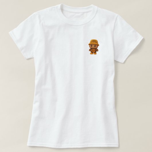 Adorable "Less But Better" Bear Tee T-shirt (Design voorkant)