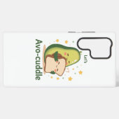 Adorable "Let's Avo-Cuddle" Food Pun Samsung Galaxy Hoesje (Achterkant horizontaal)