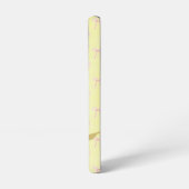 .Adorable Light Yellow Pink Bow Scripture Pink Bee Samsung Galaxy Hoesje (Linkerkant)